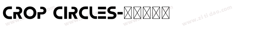 crop circles字体转换